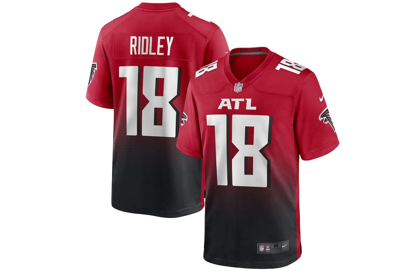 Men Atlanta Falcons #18 Calvin Ridley Nike Red 2nd Alternate Game NFL Jersey